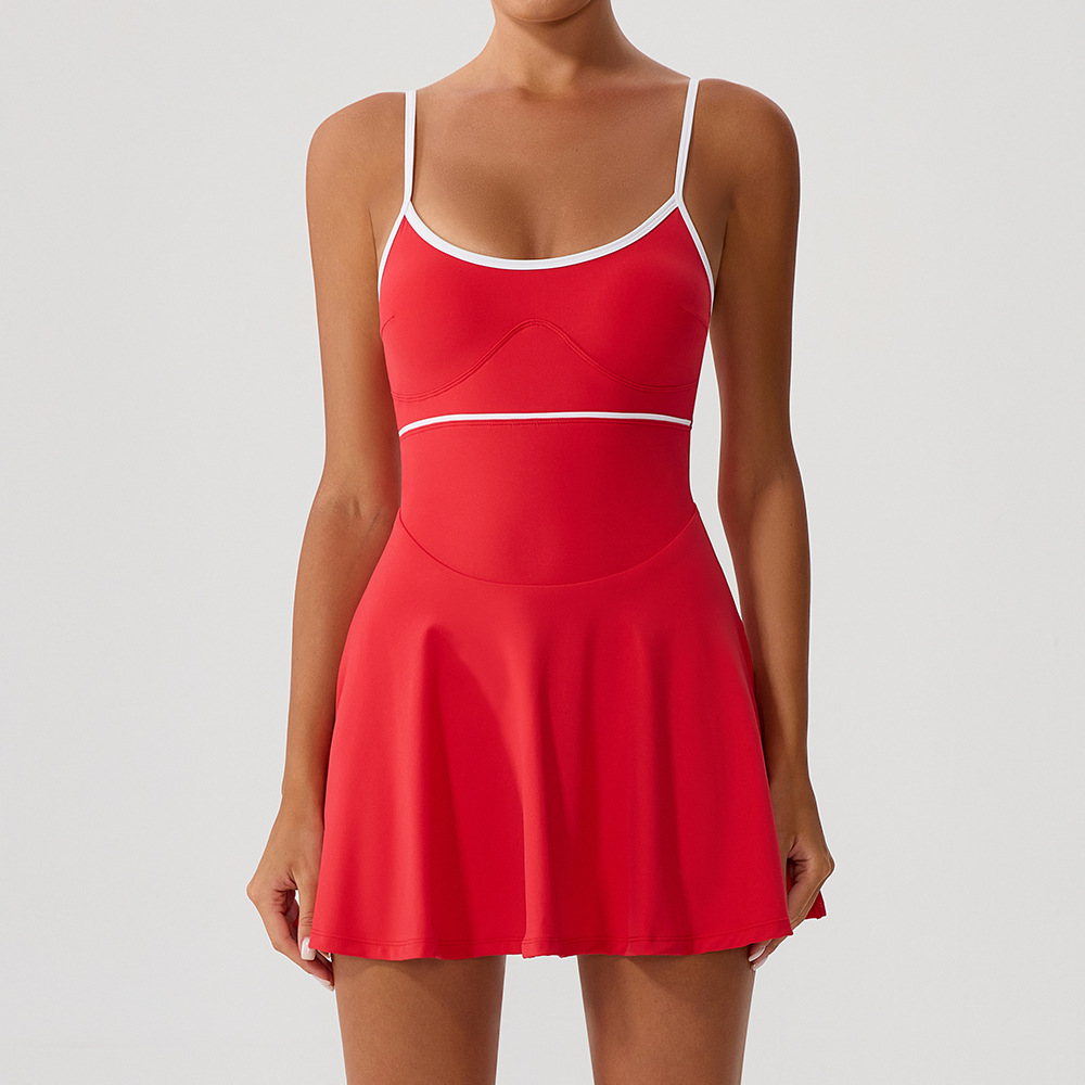 Yoga Fitness Dress - Gaun Tenis Untuk Wanita dengan Kantong