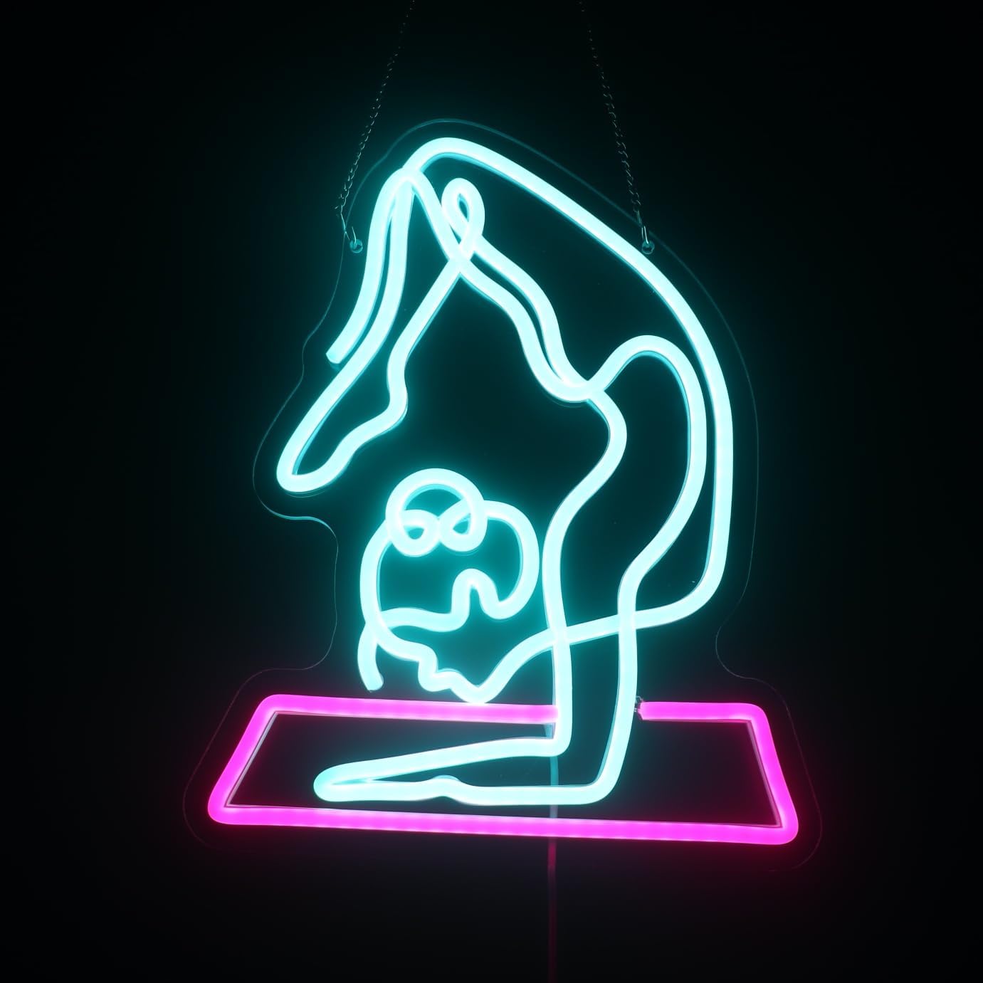 Yoga Fitness Room - Lampu Dinding LED Neon Yoga yang