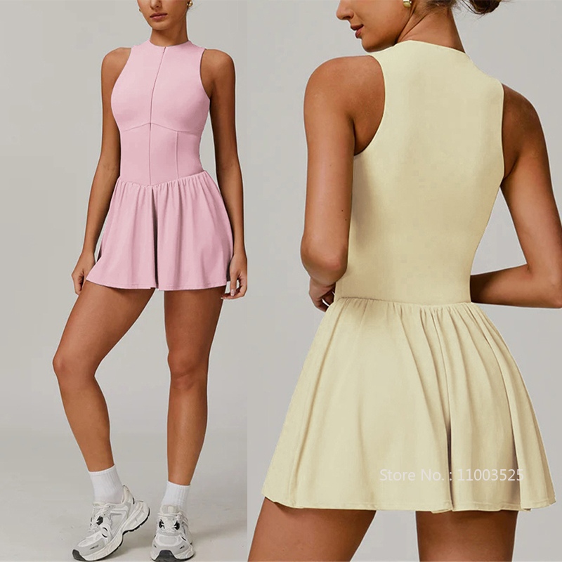 Gaun Tenis Bulu Tangkis Golf W - Yoga Fitness Dress ulasan dan harga