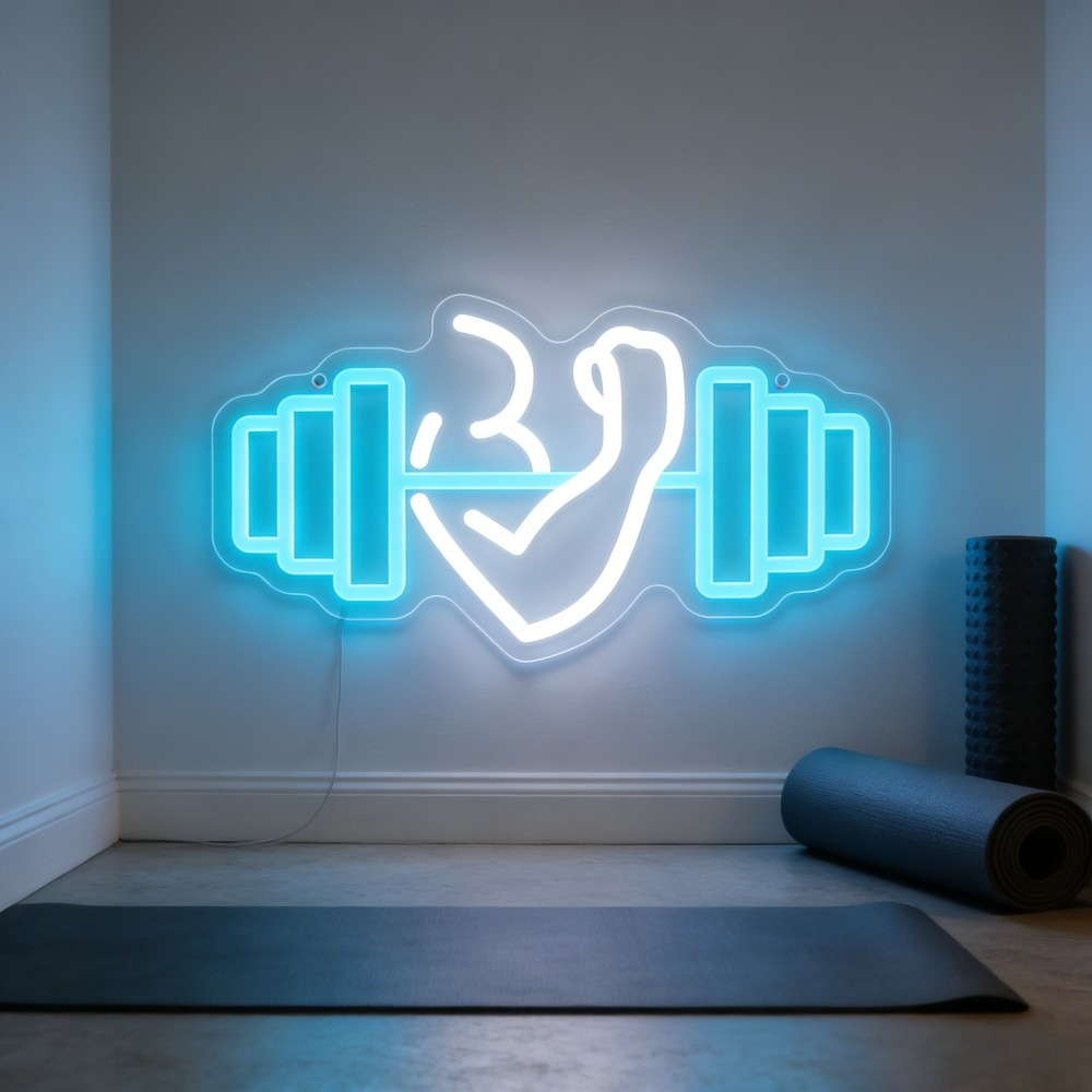 Lampu LED Neon Sign Bicep Dumb - Yoga Fitness Room ulasan dan harga